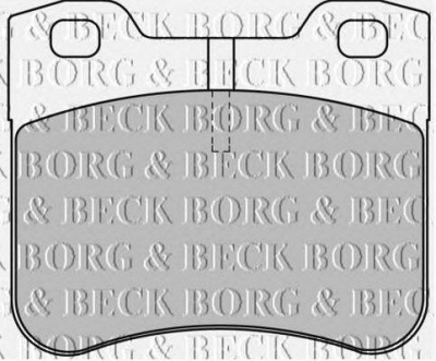 BORG & BECK bbp1530 -  Комплект тормозных колодок, дисковый тормоз